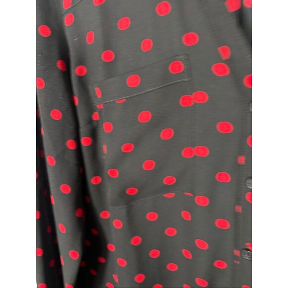 Express woman’s portofino slim fit polka dot button down blouse size S - Picture 4 of 5